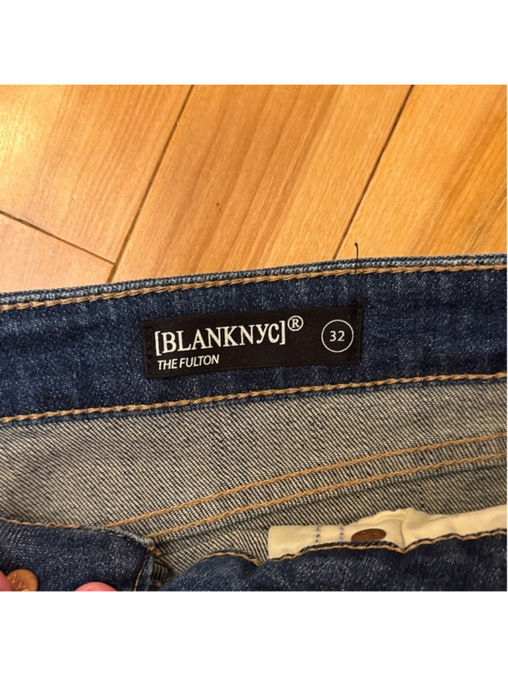 NWT Blank NYC Indigo Distressed Jean Shorts - Picture 2 of 10